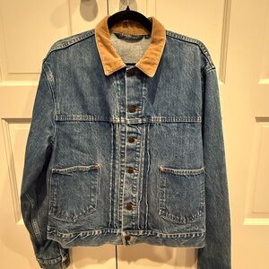 Polo by Ralph Lauren Vintage Denim Jacket with Corduroy Collar